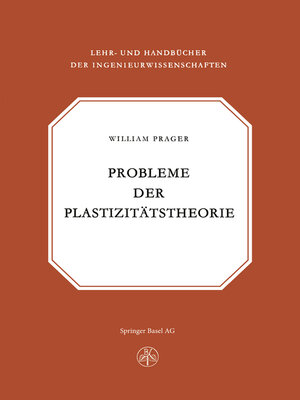 cover image of Probleme der Plastizitätstheorie